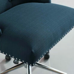 Brand new 🧨 Carson Carrington Lagefors Tufted Swivel Upholstered Fabric Office Chair Teal 👏 -Carson Carrington Sales unnamed file 2083
