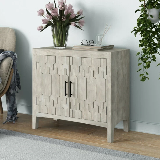 Outlet ๐ Carson Carrington Wisby Whitewash Wood Sideboard With Carved Doors ๐ฏ 3 Outlet ๐ Carson Carrington Wisby Whitewash Wood Sideboard With Carved Doors ๐ฏ
