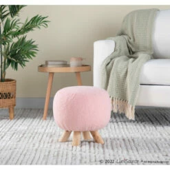 New ⌛ Carson Carrington Olaf Sherpa Ottoman White 🎉