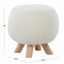 New ⌛ Carson Carrington Olaf Sherpa Ottoman White 🎉 -Carson Carrington Sales unnamed file 2118
