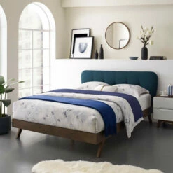 Best Pirce 🥰 Carson Carrington Roldal Upholstered Polyester Platform Bed Gray ⭐ -Carson Carrington Sales unnamed file 2135