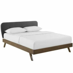 Best Pirce 🥰 Carson Carrington Roldal Upholstered Polyester Platform Bed Gray ⭐ -Carson Carrington Sales unnamed file 2136