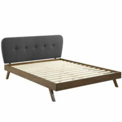 Best Pirce 🥰 Carson Carrington Roldal Upholstered Polyester Platform Bed Gray ⭐ -Carson Carrington Sales unnamed file 2137