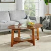 Deals 🎁 Carson Carrington Yttertanger Oval Warm Chestnut Wood Coffee Table ⌛ -Carson Carrington Sales unnamed file 2147