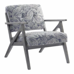 Flash Sale 👍 Carson Carrington Giacomina Grey Arm Chair Linen ⌛