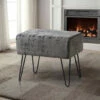 Best reviews of 🤩 Carson Carrington Tagt Textured Velvet Ottoman Ruby Wine 🌟 -Carson Carrington Sales unnamed file 22