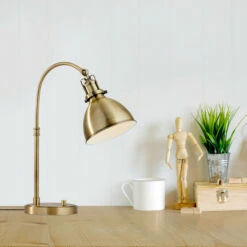 Cheap 👏 Carson Carrington Pardixgard Antique Brass Desk Lamp ✔️