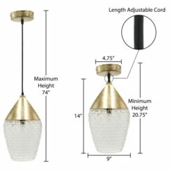 New ✨ Carson Carrington Varldsande 9-inch 1-light Hanging Pendant 🔥 -Carson Carrington Sales unnamed file 2222