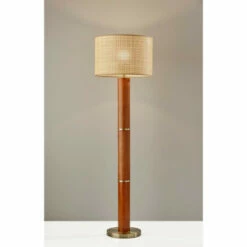 Outlet 🌟 Carson Carrington Maglarp Antique Brass & Walnut Napa Floor Lamp ✔️ -Carson Carrington Sales unnamed file 2307
