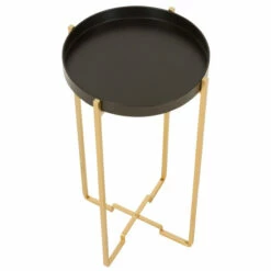 Wholesale 😀 Carson Carrington Tagslatt Black & Gold Accent Tables (Set Of 3) - 32"H X 16"W X 16"D / 27.5 X 14 X 14 / 24 X 12 X 12 😀 -Carson Carrington Sales unnamed file 2311