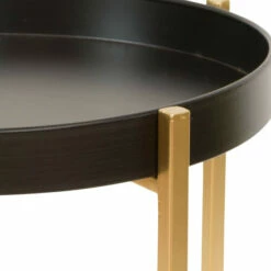 Wholesale 😀 Carson Carrington Tagslatt Black & Gold Accent Tables (Set Of 3) - 32"H X 16"W X 16"D / 27.5 X 14 X 14 / 24 X 12 X 12 😀 -Carson Carrington Sales unnamed file 2312