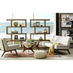 Discount 😉 Carson Carrington Telsiai Triangular Wood Coffee Table Brown ⭐ -Carson Carrington Sales unnamed file 232