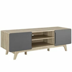 Budget 🎉 Carson Carrington Espoo 59-inch TV Stand - 59 Inches - 59 Inches Natural Gray ✔️ -Carson Carrington Sales unnamed file 2336