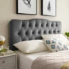 New ⭐ Carson Carrington Labbetorp Queen Diamond Tufted Velvet Headboard Light Blue ⭐ -Carson Carrington Sales unnamed file 235
