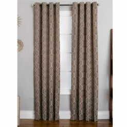 Wholesale 🔔 Carson Carrington Hjortsta Jacquard Grommet-Top Panel Cobblestone 🧨