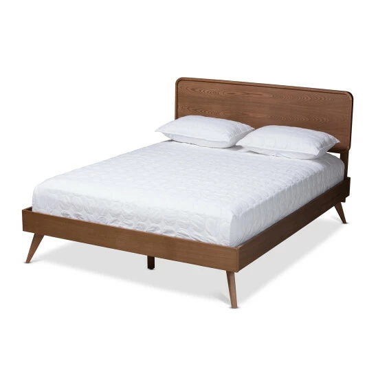 Buy ๐ Carson Carrington Ulvsta Walnut Wood Mid-century Platform Bed ๐ 4 Buy ๐ Carson Carrington Ulvsta Walnut Wood Mid-century Platform Bed ๐ - Image 2