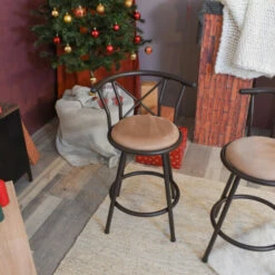 New ⌛ Carson Carrington Idivuoma Brown Swivel Bar Stool(Set Of 2) 👍 -Carson Carrington Sales unnamed file 2450