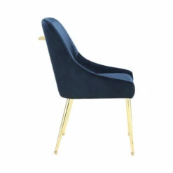 Brand new ⌛ Carson Carrington Madrid Blue And Gold Upholstered Dining Chairs (Set Of 2) ⭐ -Carson Carrington Sales unnamed file 2457