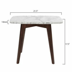Budget 👍 Carson Carrington Tangalund Rectangular Italian Carrara Marble Table - 12" X 21" - 21.5"L X 12"W X 17.5"H 🌟 -Carson Carrington Sales unnamed file 2467