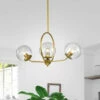 Outlet 🎁 Carson Carrington Ydrefors 3-Light Satin Gold Chandelier ✔️
