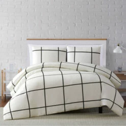 Coupon ⌛ Carson Carrington Tomnas Windowpane 3-piece Duvet Set 😀