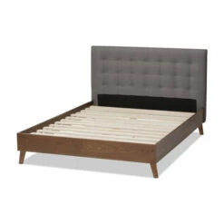 Best Sale 🎉 Carson Carrington Vasa Mid-century Fabric Platform King-size Bed Beige ✨ -Carson Carrington Sales unnamed file 2480
