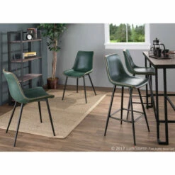 Promo 👏 Carson Carrington Vadaby 26-inch Vintage Faux Leather Counter Stool (Set Of 2) Grey 😀 -Carson Carrington Sales unnamed file 2498