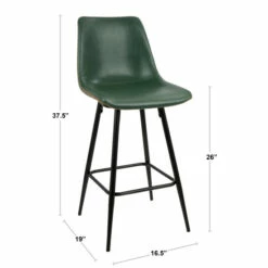 Promo 👏 Carson Carrington Vadaby 26-inch Vintage Faux Leather Counter Stool (Set Of 2) Grey 😀 -Carson Carrington Sales unnamed file 2499