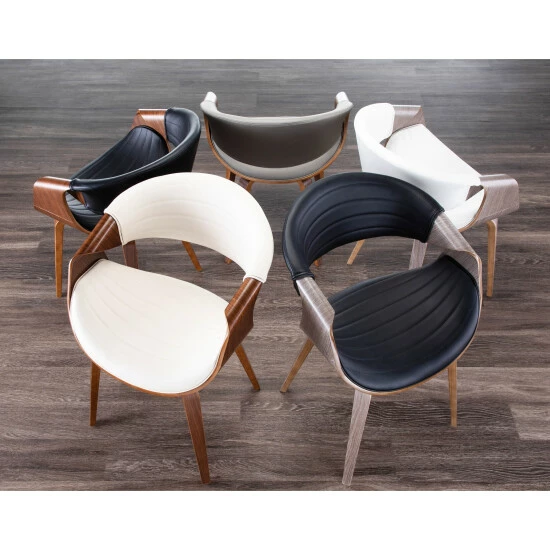 Promo ๐ Carson Carrington Kanteborg Faux Leather/Wood Dining Chair Black/light Grey Wood ๐ 4 Promo ๐ Carson Carrington Kanteborg Faux Leather/Wood Dining Chair Black/light Grey Wood ๐ - Image 2