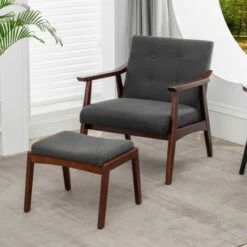 Buy 🥰 Carson Carrington Natasha Accent Chair And Ottoman Set Espresso Faux Leather/espresso 🎉 -Carson Carrington Sales unnamed file 2536