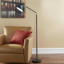 Deals 😀 Carson Carrington Innnes Black Brass/Metal 54.5-Inch Articulating Antique Floor Lamp 🌟