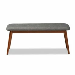 Brand new 💯 Carson Carrington Ulfshult Mid-century Modern Fabric Dining Bench Gray And Oak Brown 🛒 -Carson Carrington Sales unnamed file 2631