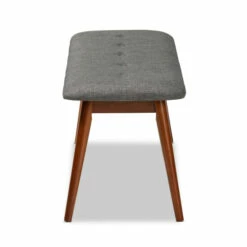 Brand new 💯 Carson Carrington Ulfshult Mid-century Modern Fabric Dining Bench Gray And Oak Brown 🛒 -Carson Carrington Sales unnamed file 2632