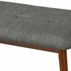 Brand new 💯 Carson Carrington Ulfshult Mid-century Modern Fabric Dining Bench Gray And Oak Brown 🛒 -Carson Carrington Sales unnamed file 2633