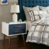 Brand new ❤️ Carson Carrington Haapsalu Storage Nightstand Off-white/navy 🤩 -Carson Carrington Sales unnamed file 2645
