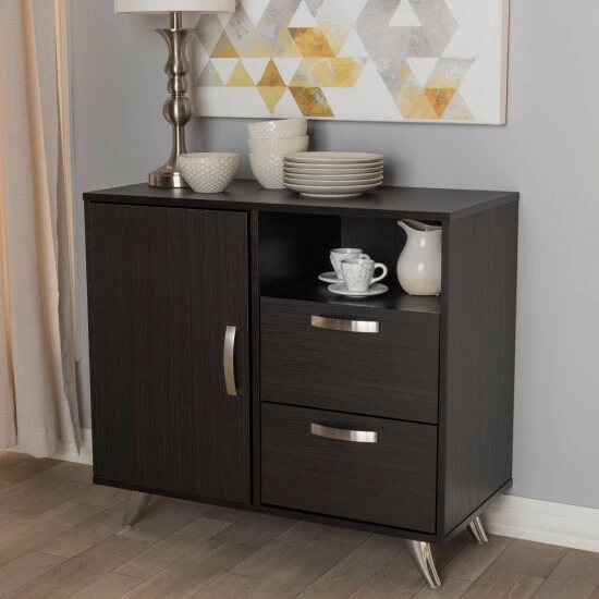 Discount 😀 Carson Carrington Ystad Dark Brown Sideboard 🌟 3 Discount 😀 Carson Carrington Ystad Dark Brown Sideboard 🌟