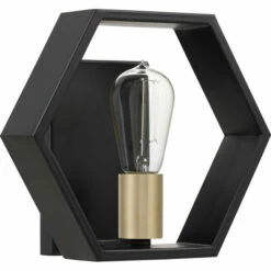 Discount 😀 Carson Carrington Varlingso Earth Black 1-light Wall Sconce 🎁