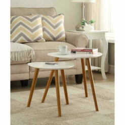 Deals 🧨 Carson Carrington Odda Nesting End Table Set Java 😉
