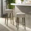 Flash Sale ⌛ Carson Carrington Parsbol 30-inch Country Grey Backless Bar Stool Country Grey Linen 😀
