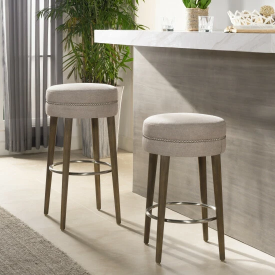 Flash Sale โ Carson Carrington Parsbol 30-inch Country Grey Backless Bar Stool Country Grey Linen ๐ 3 Flash Sale โ Carson Carrington Parsbol 30-inch Country Grey Backless Bar Stool Country Grey Linen ๐