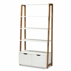 Top 10 ❤️ Carson Carrington Allen Modern And Contemporary 2-door Ladder Bookshelf ✨ -Carson Carrington Sales unnamed file 2854