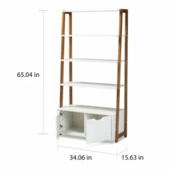 Top 10 ❤️ Carson Carrington Allen Modern And Contemporary 2-door Ladder Bookshelf ✨ -Carson Carrington Sales unnamed file 2858