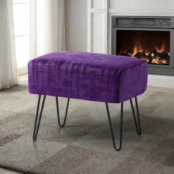 Best reviews of 🤩 Carson Carrington Tagt Textured Velvet Ottoman Ruby Wine 🌟 -Carson Carrington Sales unnamed file 29