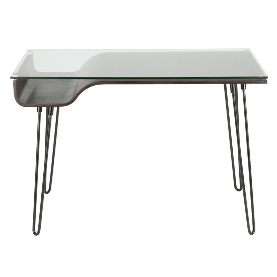 New ๐ Carson Carrington Kams Mid-century Modern Office Desk Walnut ๐ 3 New ๐ Carson Carrington Kams Mid-century Modern Office Desk Walnut ๐