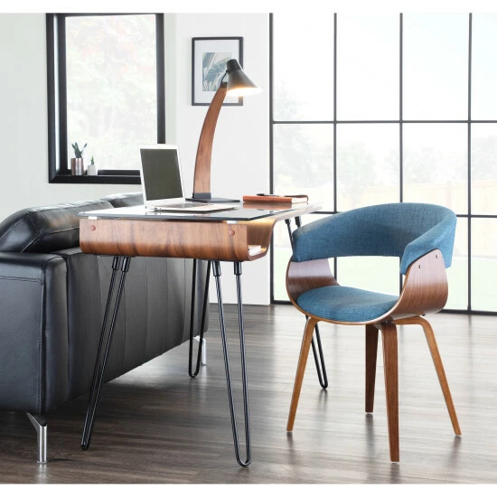 New ๐ Carson Carrington Kams Mid-century Modern Office Desk Walnut ๐ 8 New ๐ Carson Carrington Kams Mid-century Modern Office Desk Walnut ๐ - Image 6