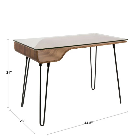 New ๐ Carson Carrington Kams Mid-century Modern Office Desk Walnut ๐ 9 New ๐ Carson Carrington Kams Mid-century Modern Office Desk Walnut ๐ - Image 7