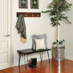 Cheapest 🎉 Carson Carrington Julo Wood Bench Dark Brown ❤️