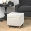 Flash Sale 🎁 Carson Carrington Hassel Square Storage Ottoman Wood Legs Soft Neutral ⭐ -Carson Carrington Sales unnamed file 3001