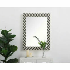 Deals 🤩 Carson Carrington Labben Rectangular Chevron Mirror 💯