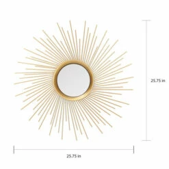 Brand new 🎉 Carson Carrington Gigered Goldtone Metal Wall Mirror - Gold 🔥 -Carson Carrington Sales unnamed file 3088
